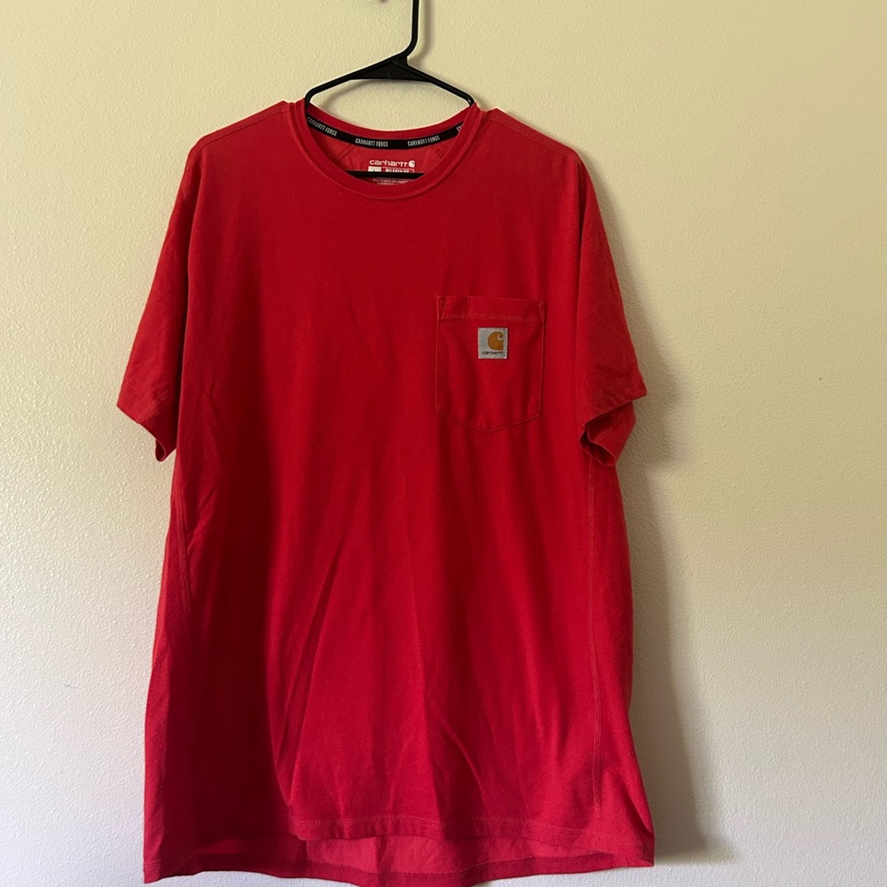 Carhartt Short-Sleeve T-shirt, pocket, Size Large Relaxed